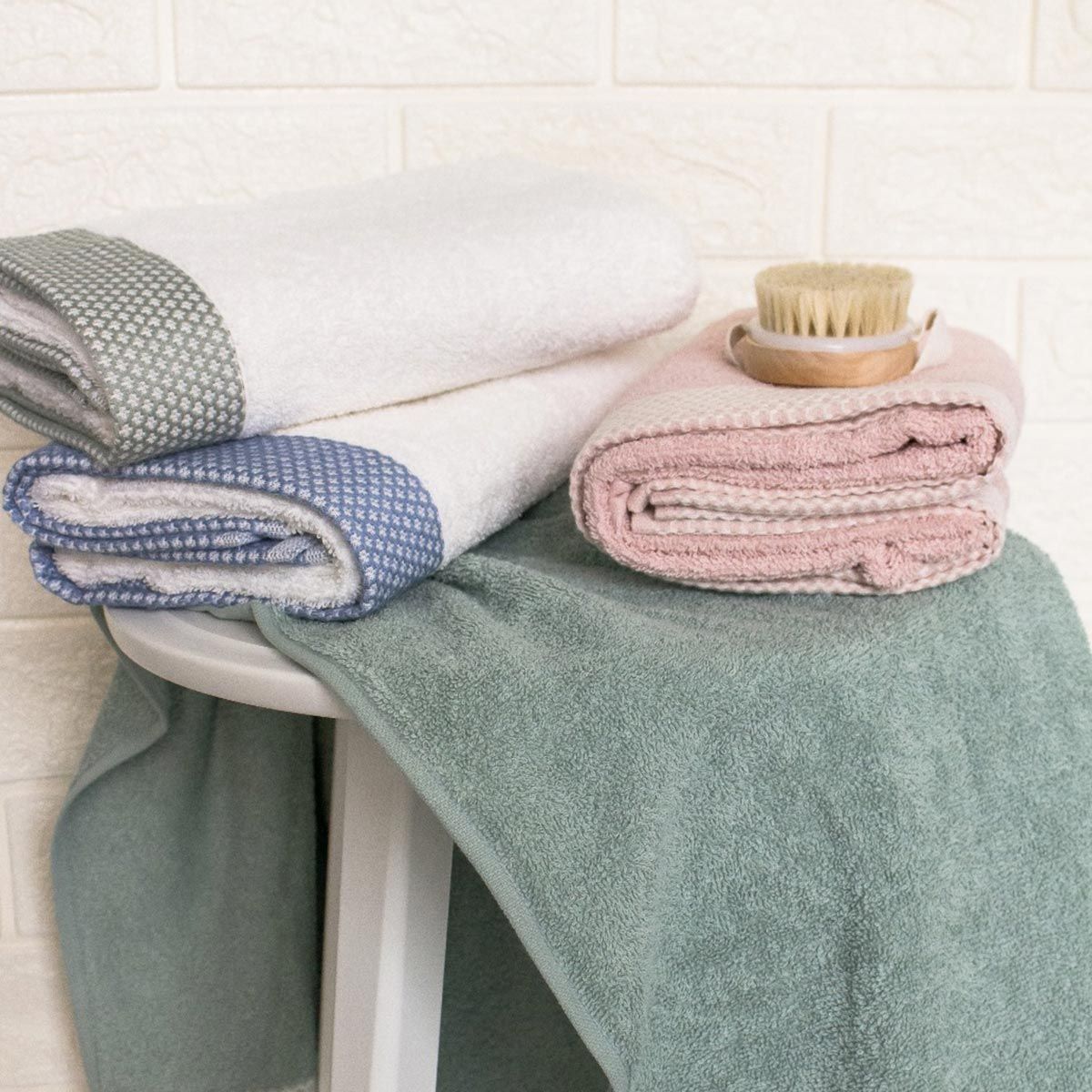 Set Asciugamani 2+2 ELISIR By Maestri Cotonieri