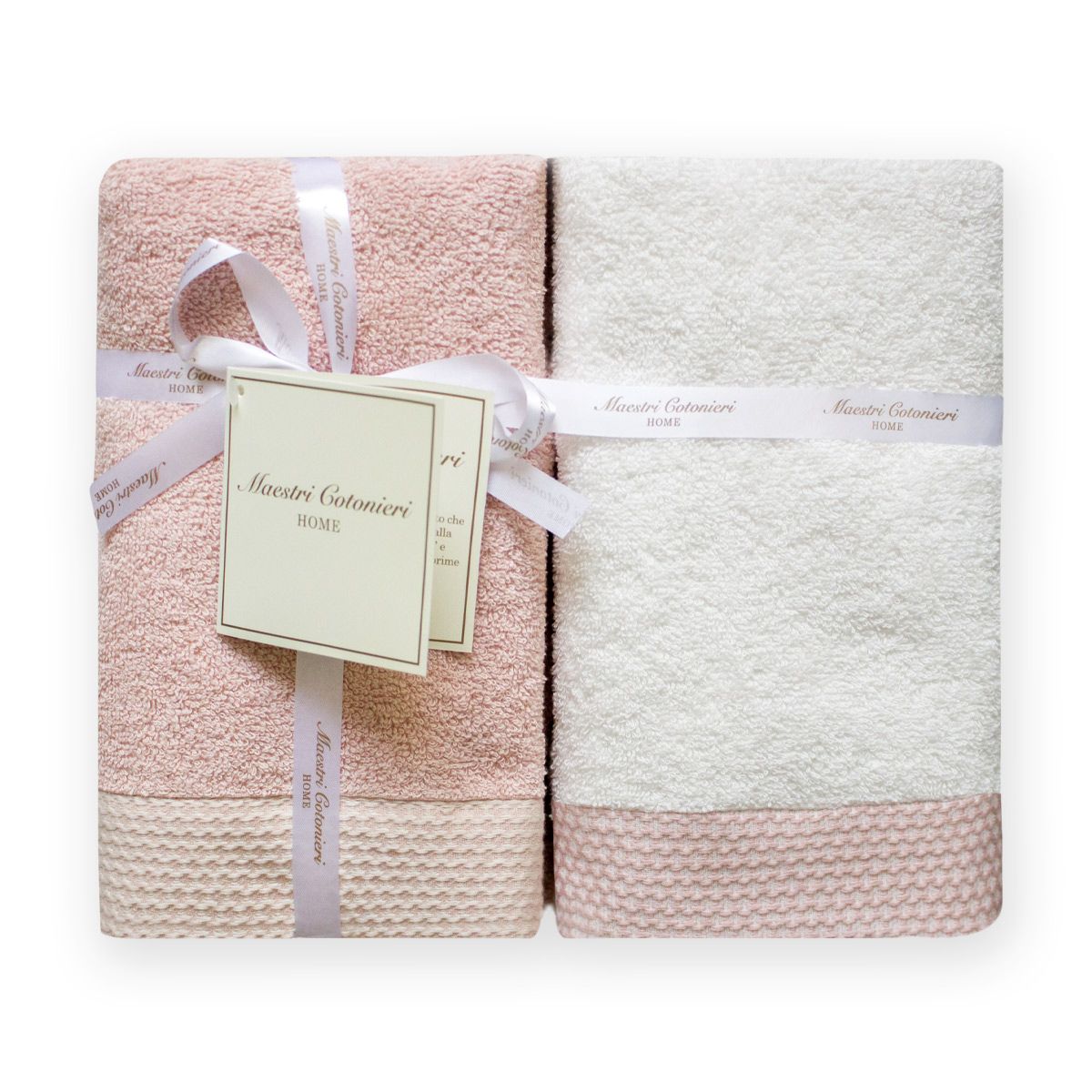 Set Asciugamani 2+2 ELISIR By Maestri Cotonieri