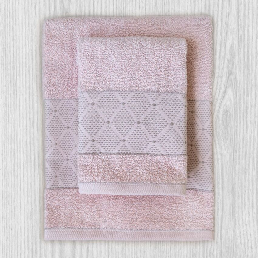 Set Asciugamani 1+1 MOSAICO By Maestri Cotonieri