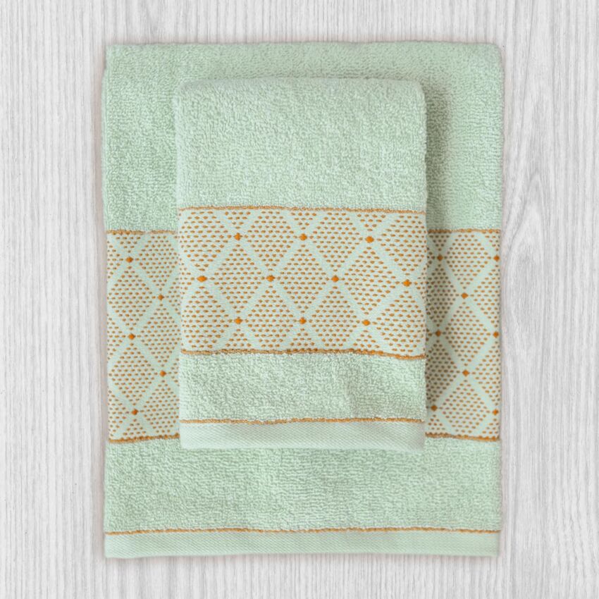 Set Asciugamani 3+3 MOSAICO By Maestri Cotonieri