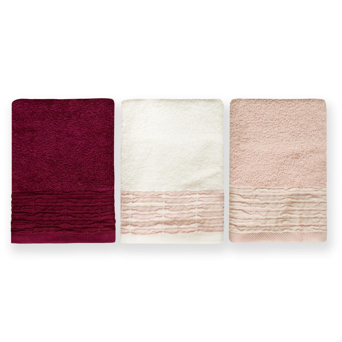 Set 3 asciugamani e 3 ospiti SIERRA by Maestri Cotonieri
