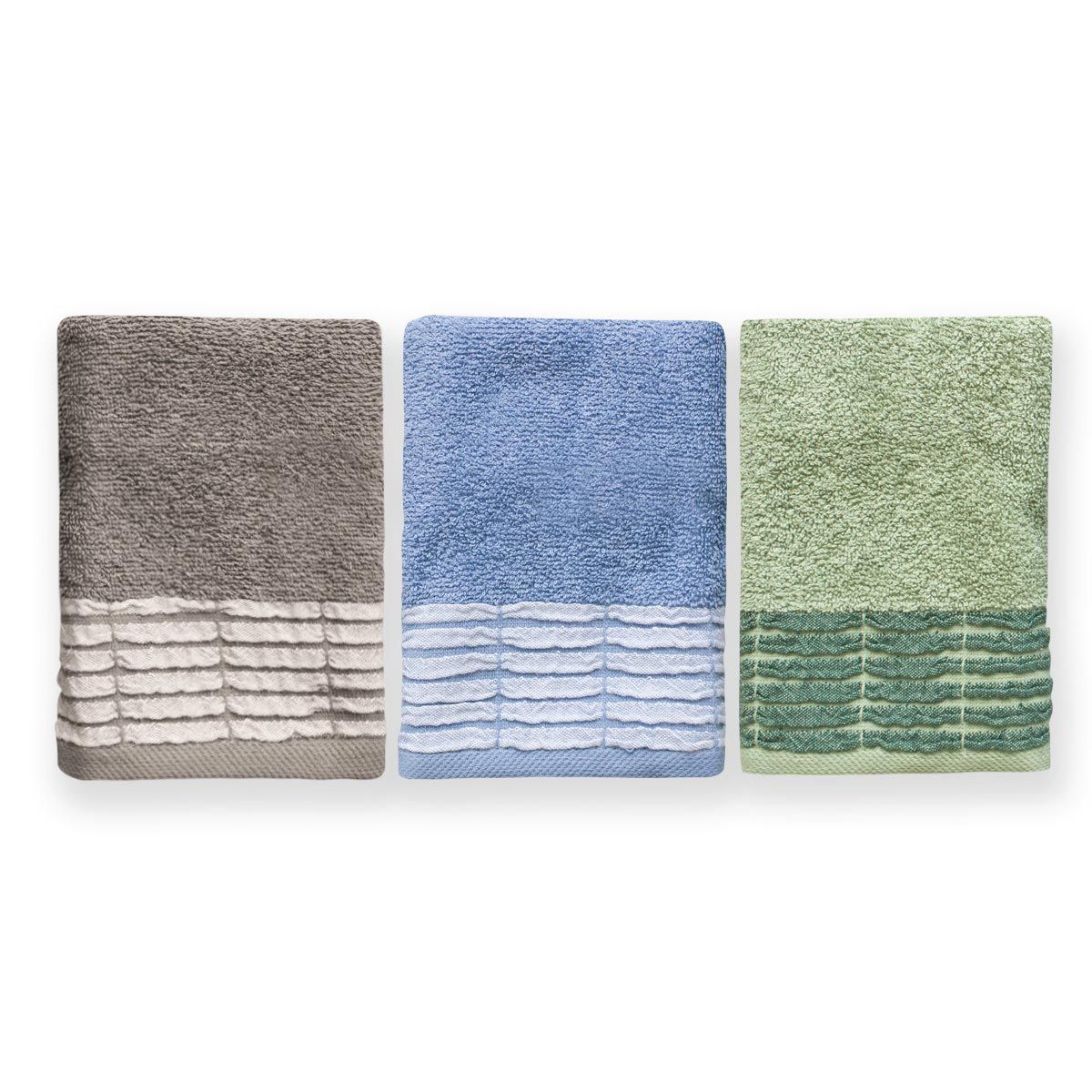 Set 3 asciugamani e 3 ospiti SIERRA by Maestri Cotonieri