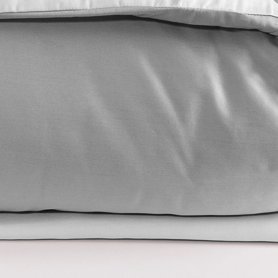 Completo Copripiumino Antibes Matrimoniale in Raso di Puro Cotone 200 TC – Via Roma 60