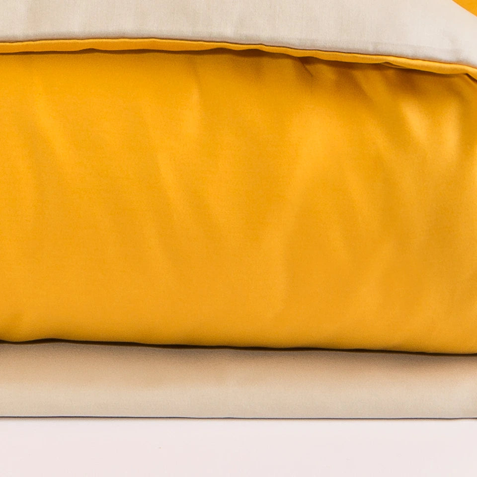 Completo Copripiumino Antibes Matrimoniale in Raso di Puro Cotone 200 TC – Via Roma 60