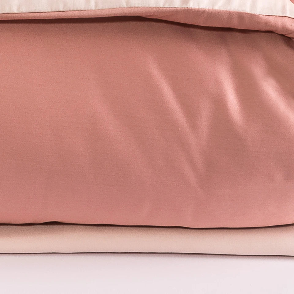 Completo Copripiumino Antibes Matrimoniale in Raso di Puro Cotone 200 TC – Via Roma 60