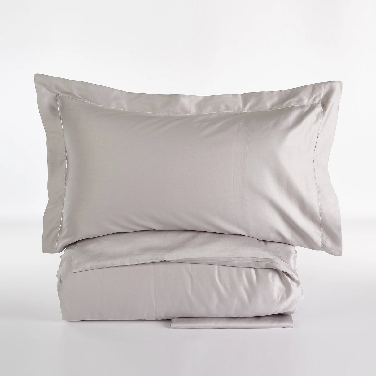 Completo Copripiumino Matrimoniale in Raso di Cotone Chantal – 200 Fili TC – Via Roma 60