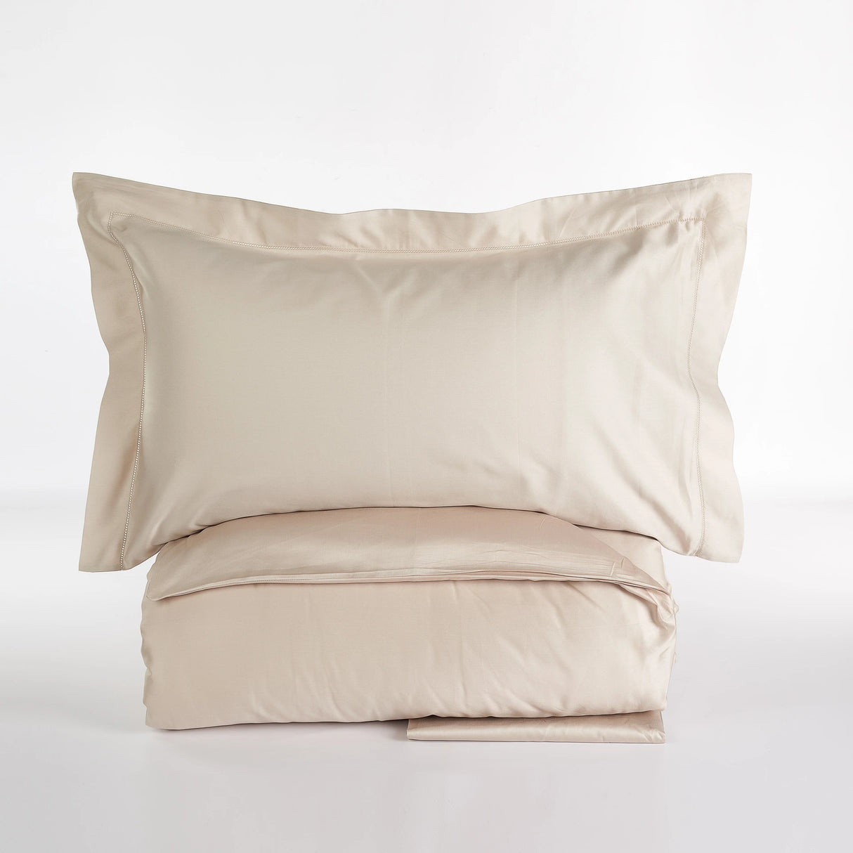 Completo Copripiumino Matrimoniale in Raso di Cotone Chantal – 200 Fili TC – Via Roma 60