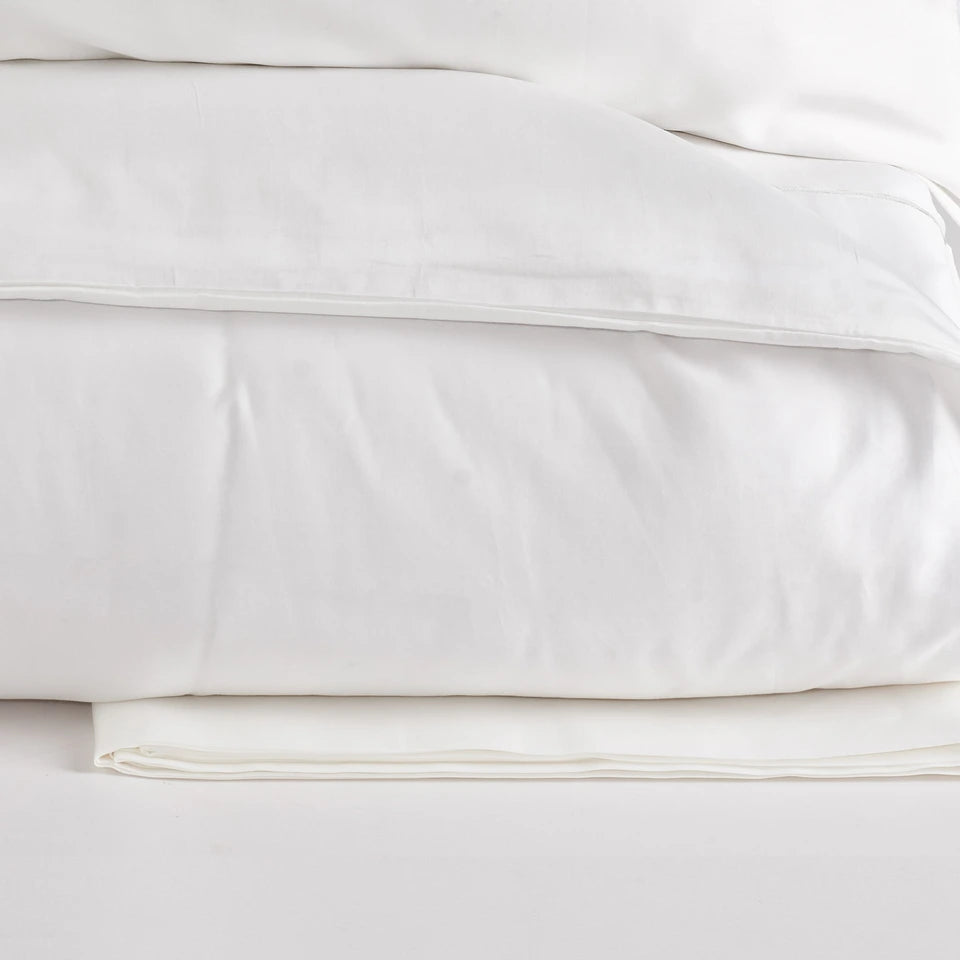 Completo Copripiumino Raso Luxury Matrimoniale 300 TC in Puro Cotone – Via Roma 60