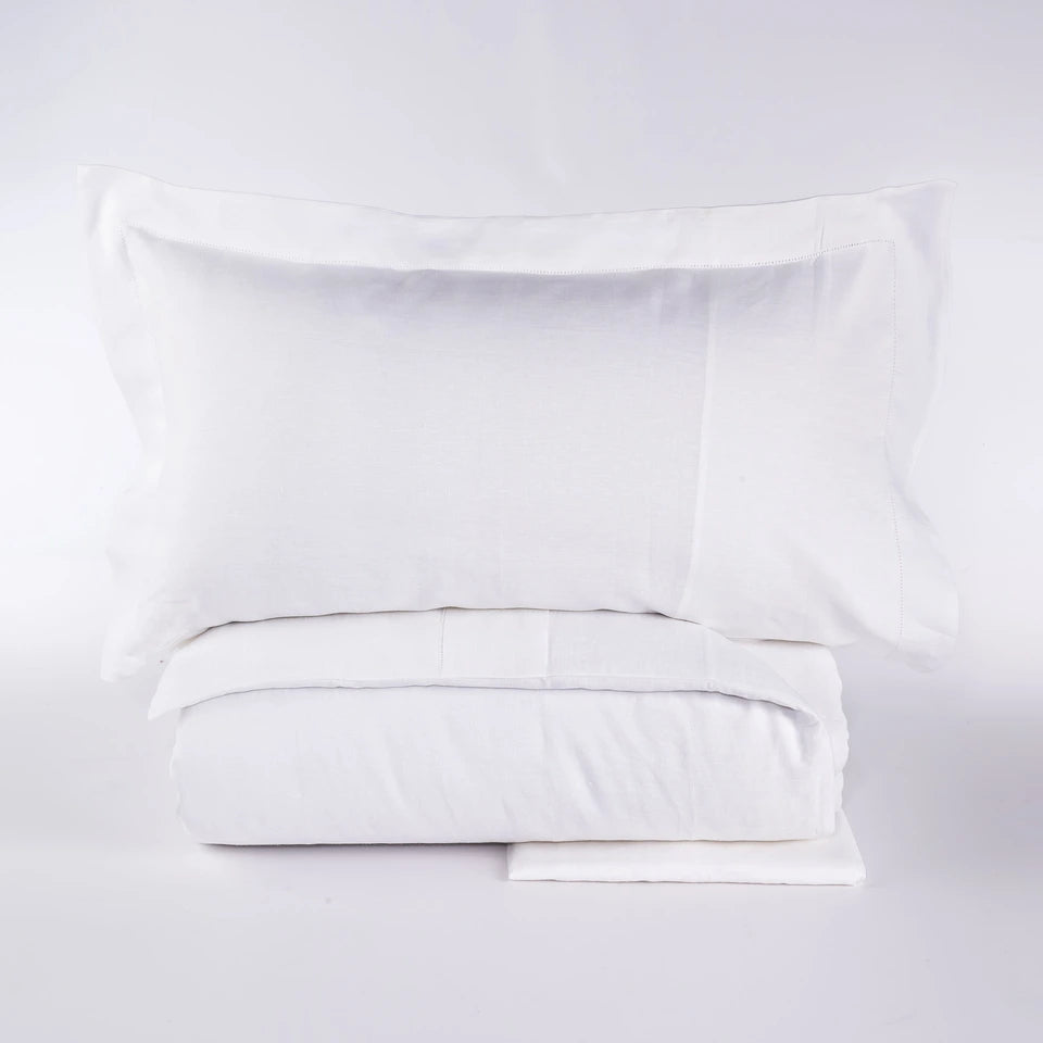 Completo Copripiumino Sharm Matrimoniale in 100% Lino Stone Wash – Via Roma 60