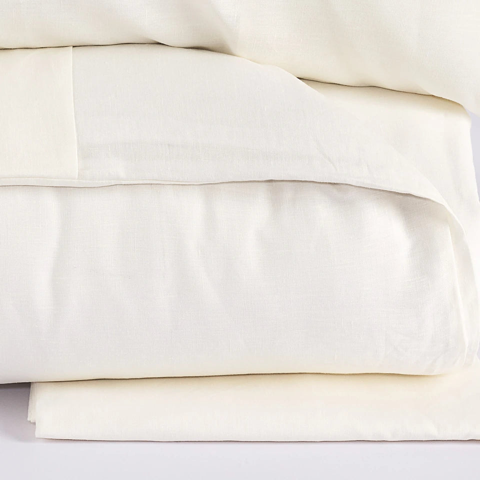 Completo Copripiumino Sharm Matrimoniale in 100% Lino Stone Wash – Via Roma 60