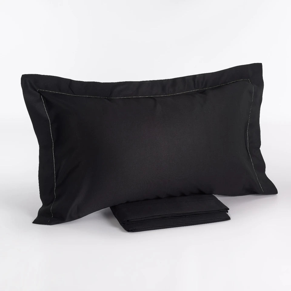 Completo Lenzuola Matrimoniale in Raso di Cotone Chantal – 200 Fili TC – Via Roma 60