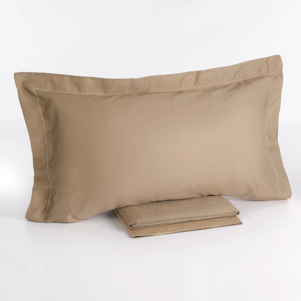 Completo Lenzuola Matrimoniale in Raso di Cotone Chantal – 200 Fili TC – Via Roma 60