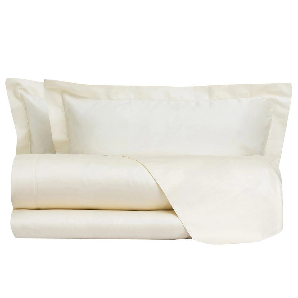 Completo Lenzuola Matrimoniale in Raso di Cotone Chantal – 200 Fili TC – Via Roma 60