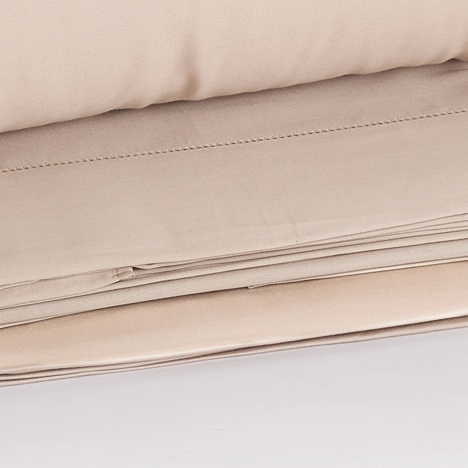 Completo Lenzuola Matrimoniale in Raso di Cotone Chantal – 200 Fili TC – Via Roma 60