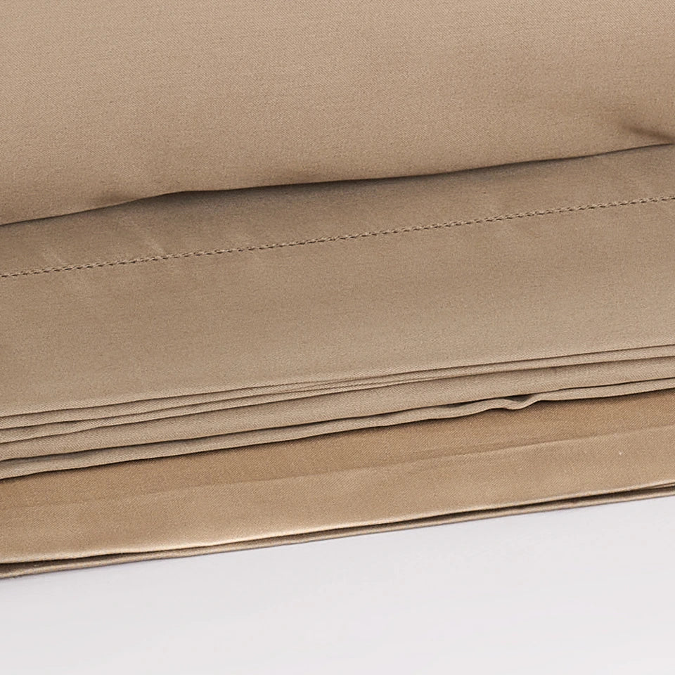 Completo Lenzuola Matrimoniale in Raso di Cotone Chantal – 200 Fili TC – Via Roma 60