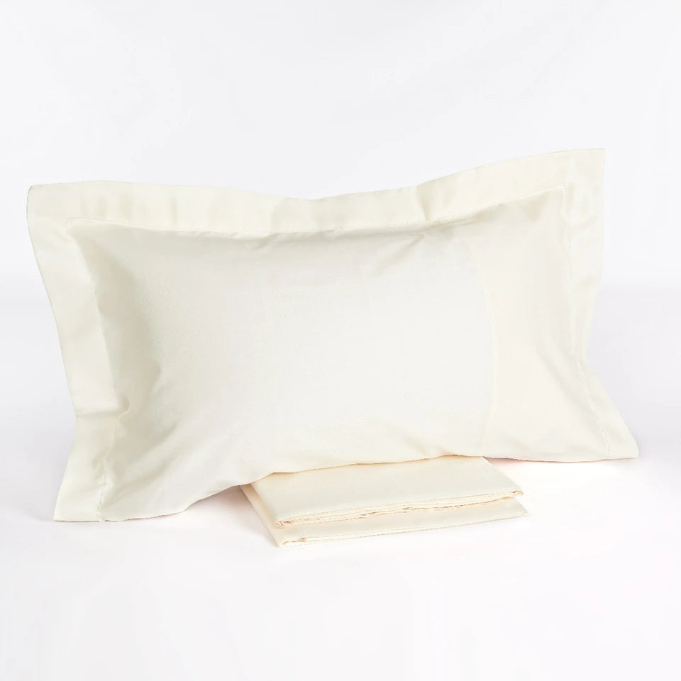 Completo Lenzuola Matrimoniale in Raso di Cotone Chantal – 200 Fili TC – Via Roma 60