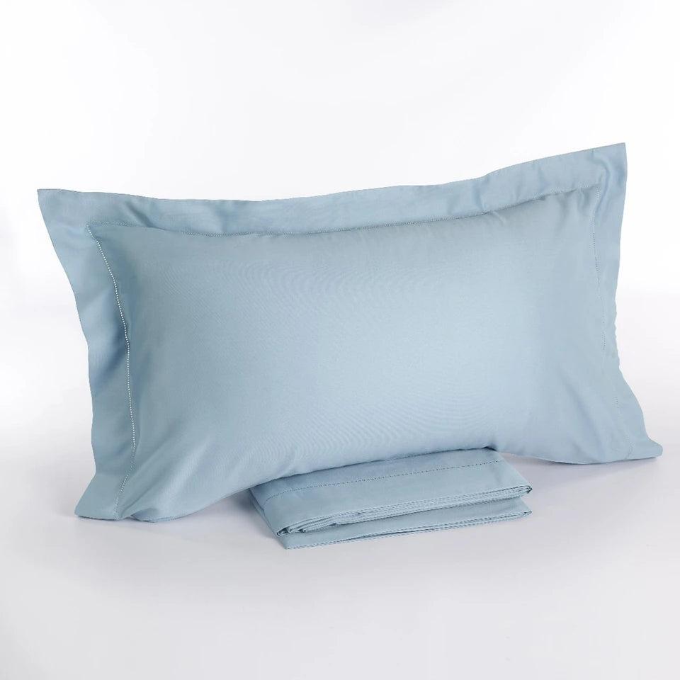 Completo Lenzuola Matrimoniale in Raso di Cotone Chantal – 200 Fili TC – Via Roma 60