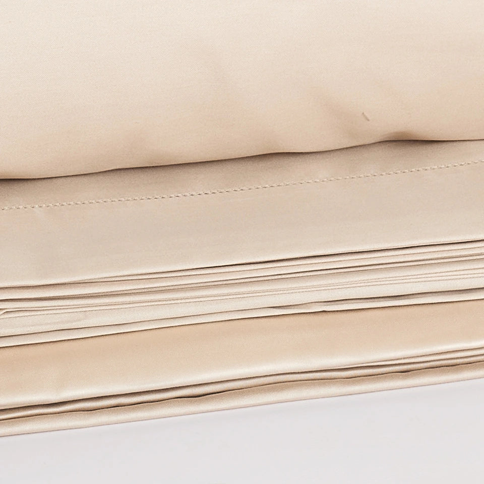 Completo Lenzuola Matrimoniale in Raso di Cotone Chantal – 200 Fili TC – Via Roma 60