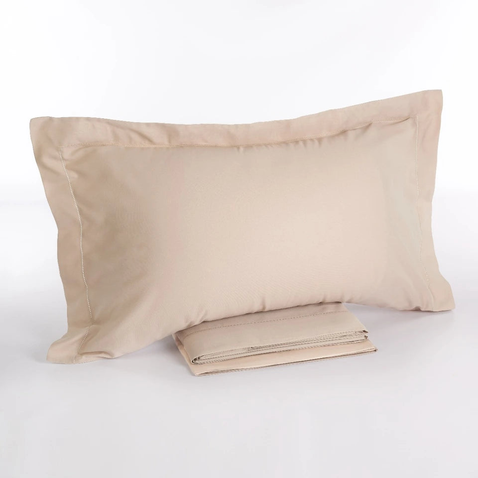 Completo Lenzuola Matrimoniale in Raso di Cotone Chantal – 200 Fili TC – Via Roma 60