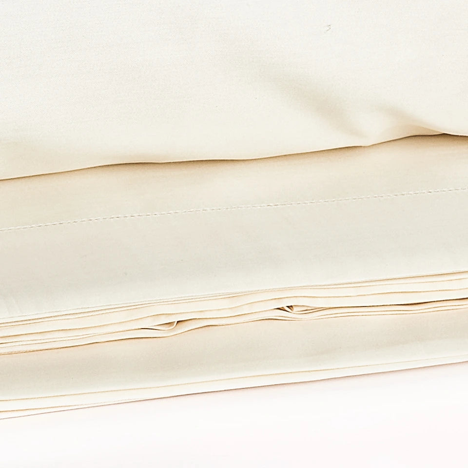 Completo Lenzuola Matrimoniale in Raso di Cotone Chantal – 200 Fili TC – Via Roma 60