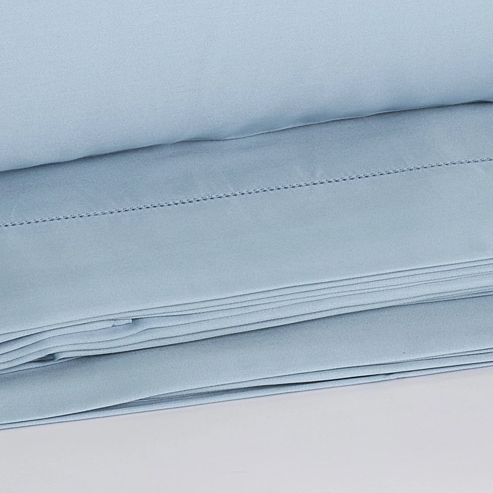 Completo Lenzuola Matrimoniale in Raso di Cotone Chantal – 200 Fili TC – Via Roma 60