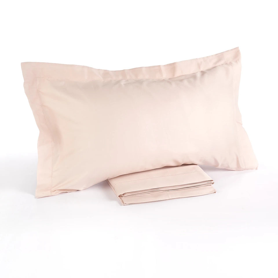 Completo Lenzuola Matrimoniale in Raso di Cotone Chantal – 200 Fili TC – Via Roma 60