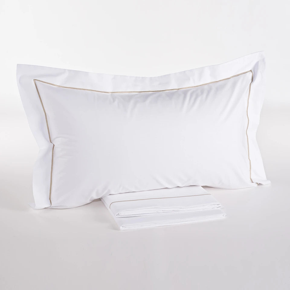 Completo Lenzuola Percalle Luxury Matrimoniale 200 TC in Puro Cotone – Via Roma 60