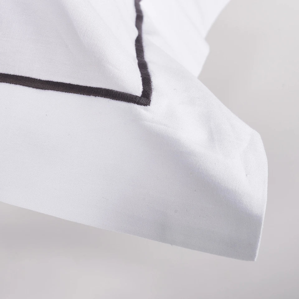 Completo Lenzuola Percalle Luxury Matrimoniale 200 TC in Puro Cotone – Via Roma 60