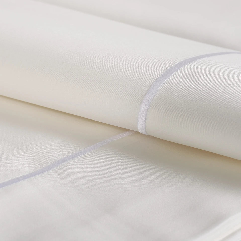 Completo Lenzuola Raso Luxury Matrimoniale 300 TC in Puro Cotone – Via Roma 60