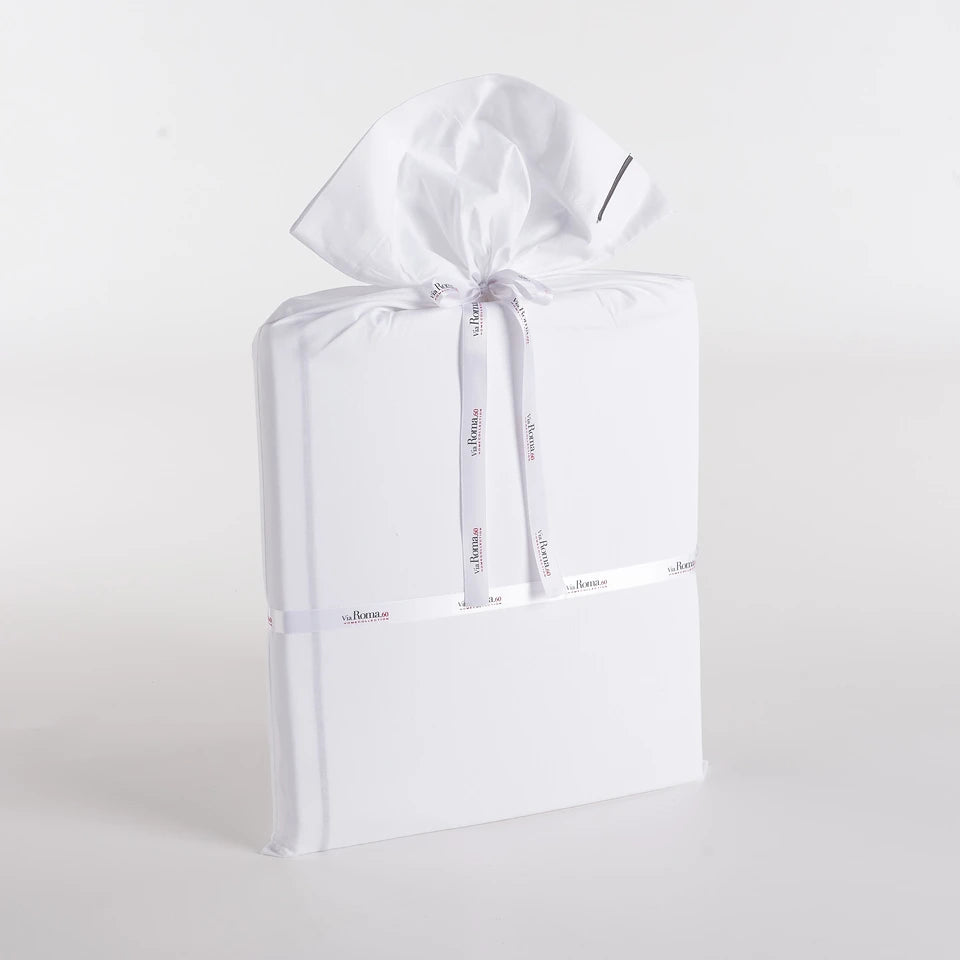 Completo Lenzuola Raso Luxury Matrimoniale 300 TC in Puro Cotone – Via Roma 60
