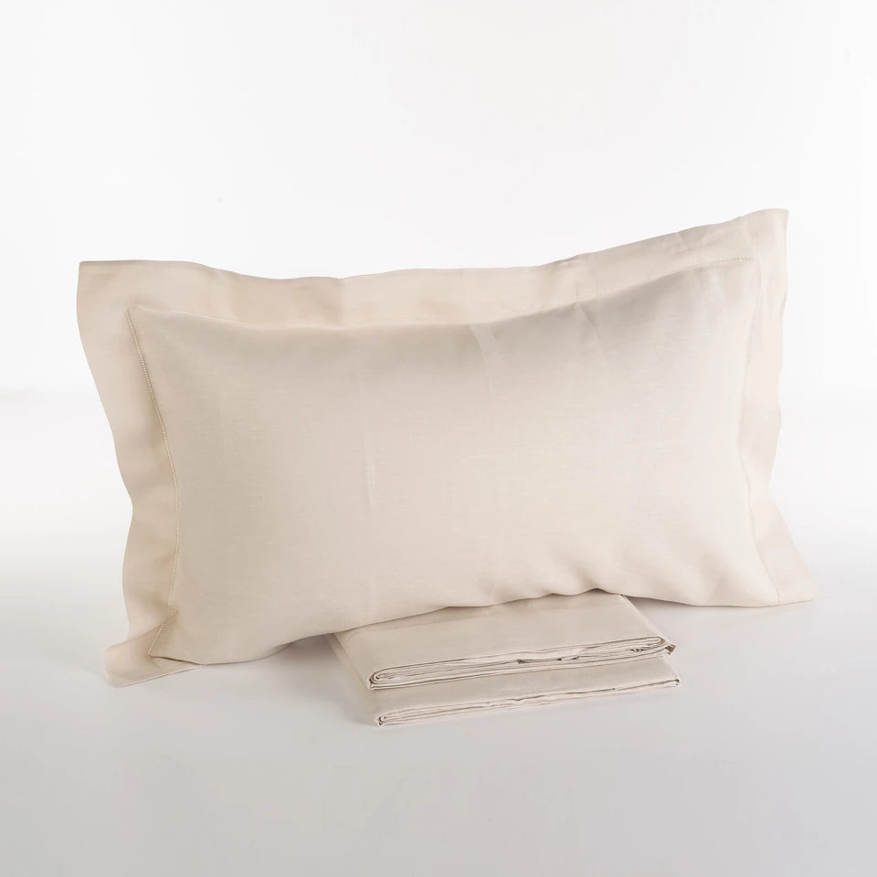 Completo Lenzuola Sharm Matrimoniale in 100% Lino Stone Wash – Via Roma 60– Via Roma 60