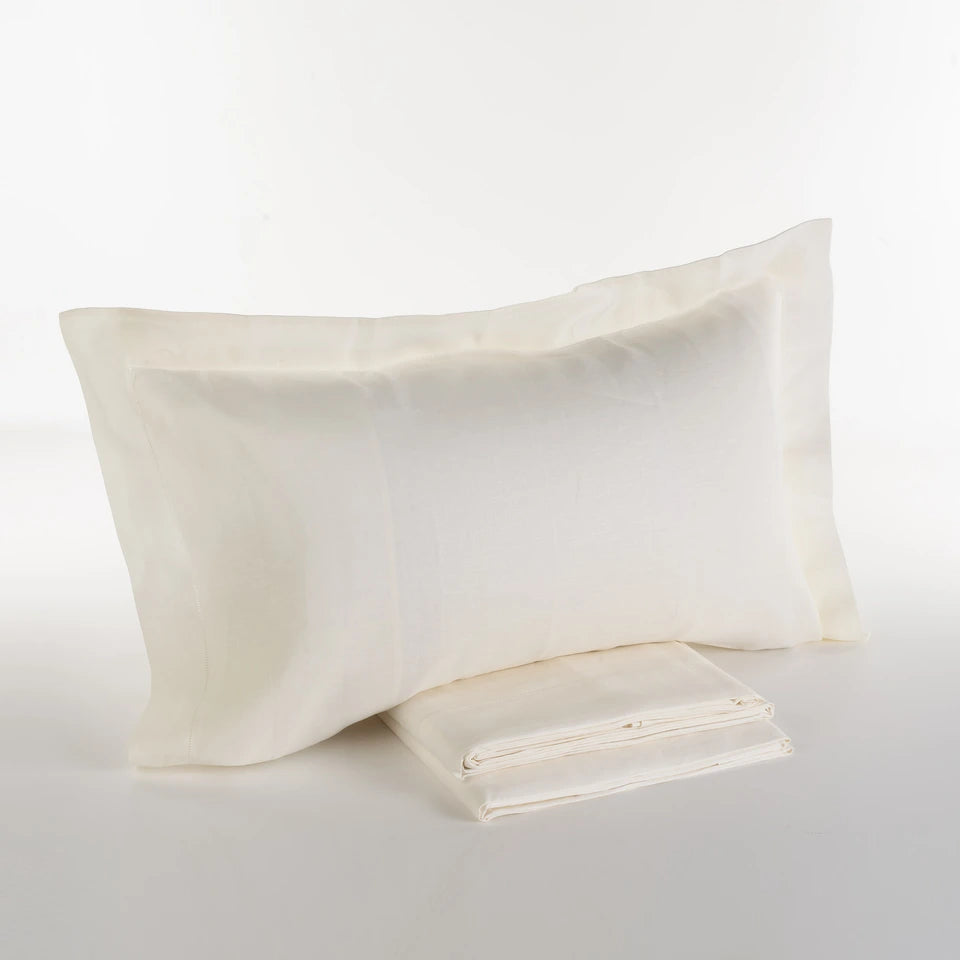 Completo Lenzuola Sharm Matrimoniale in 100% Lino Stone Wash – Via Roma 60– Via Roma 60