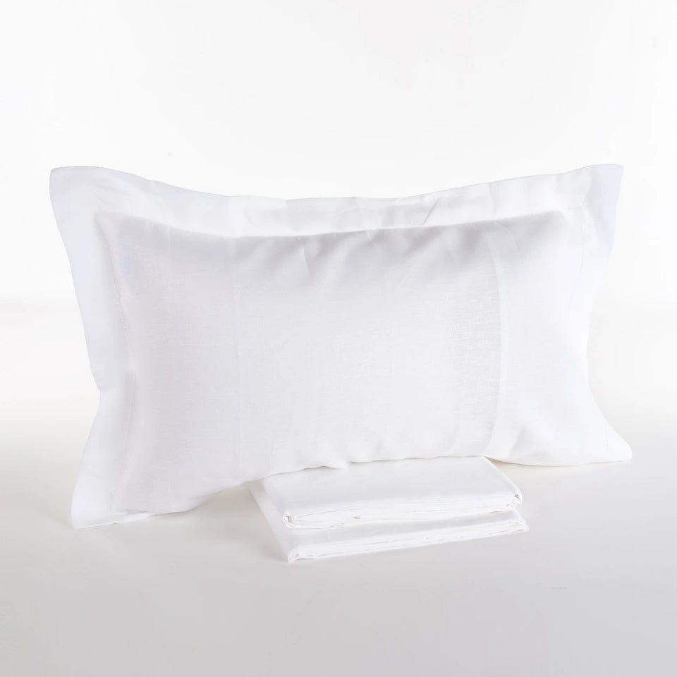 Completo Lenzuola Sharm Matrimoniale in 100% Lino Stone Wash – Via Roma 60– Via Roma 60