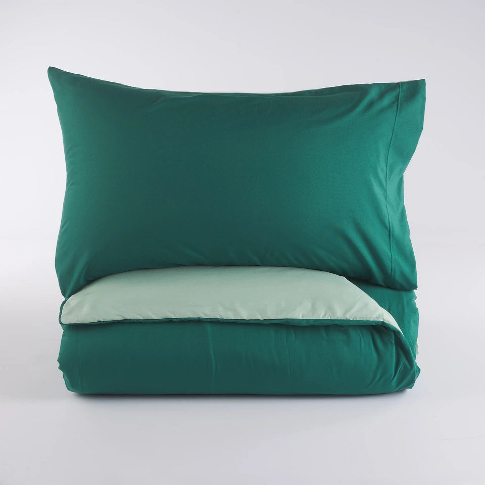 Parure Copripiumino No Stiro Tekno Time® – Tinta Unita Made in Italy - Maè