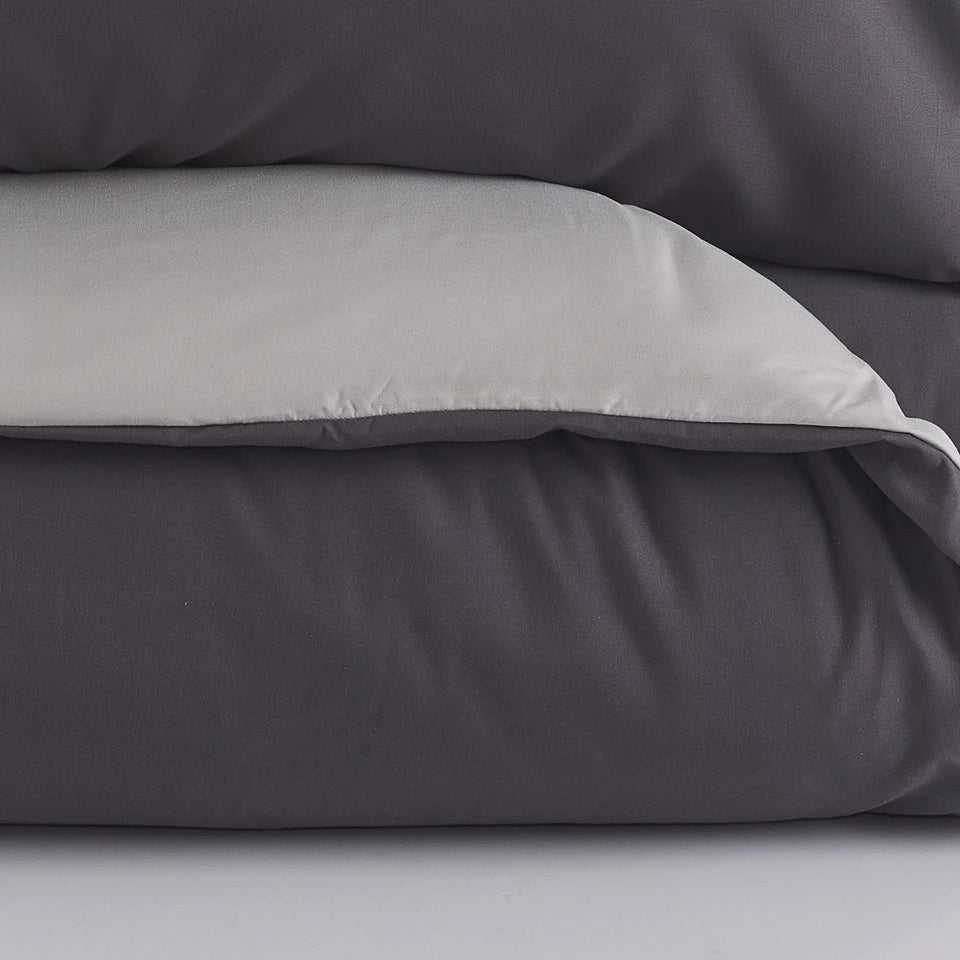 Parure Copripiumino No Stiro Tekno Time® – Tinta Unita Made in Italy - Maè