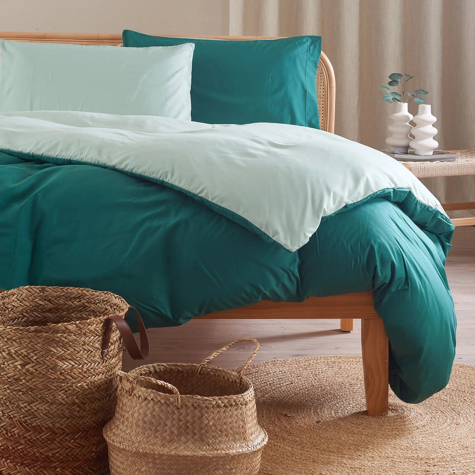 Parure Copripiumino No Stiro Tekno Time® – Tinta Unita Made in Italy - Maè