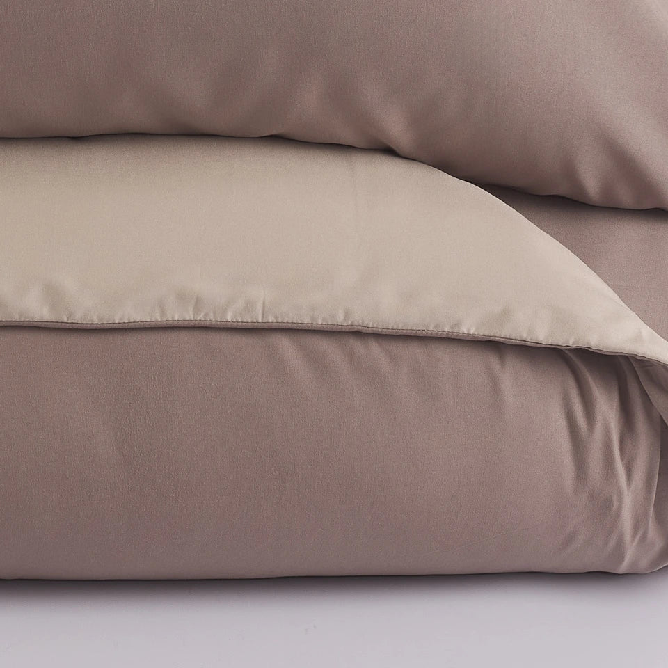 Parure Copripiumino No Stiro Tekno Time® – Tinta Unita Made in Italy - Maè