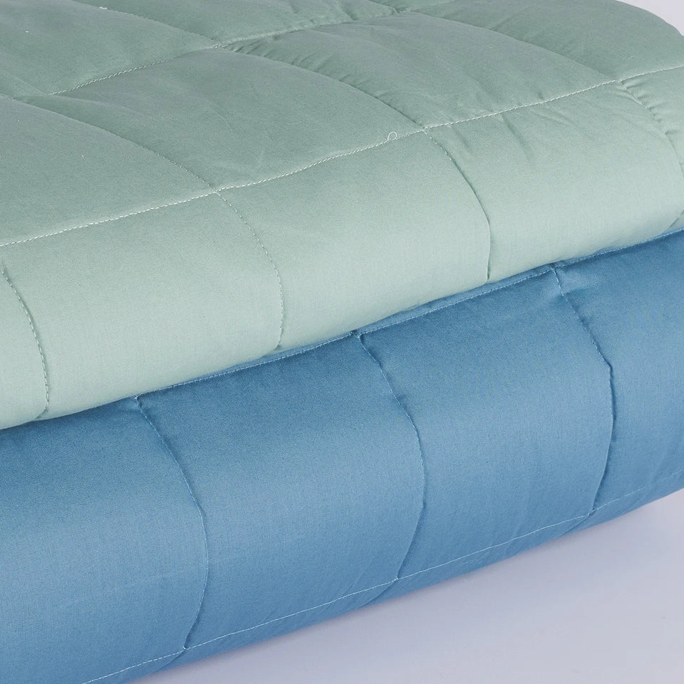 Trapuntino Quilt Double Colorado Tortora in Cotone Percalle – Maè by Via Roma 60