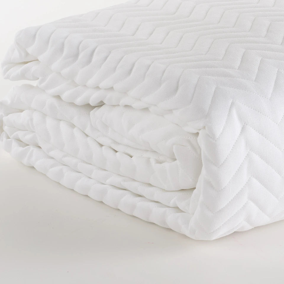 Trapuntino Quilt Sharm Matrimoniale in 100% Lino Stone Wash – Via Roma 60