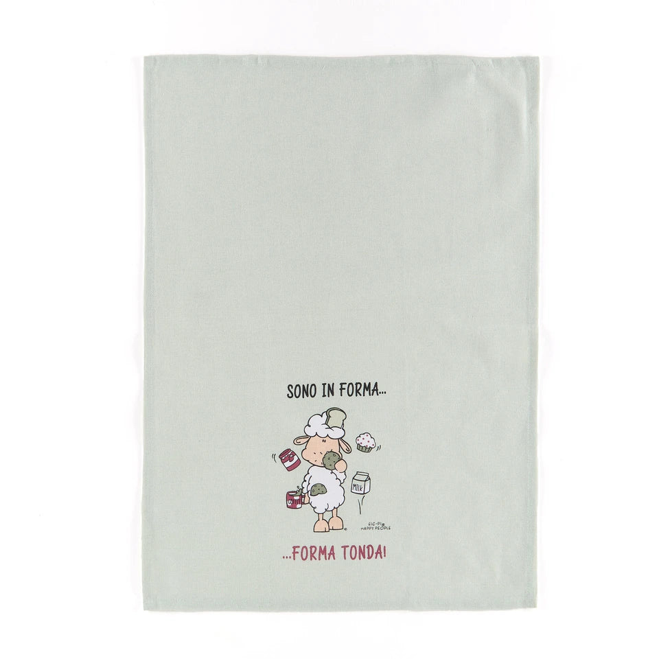 Coppia strofinacci Forma Tonda - Happy People