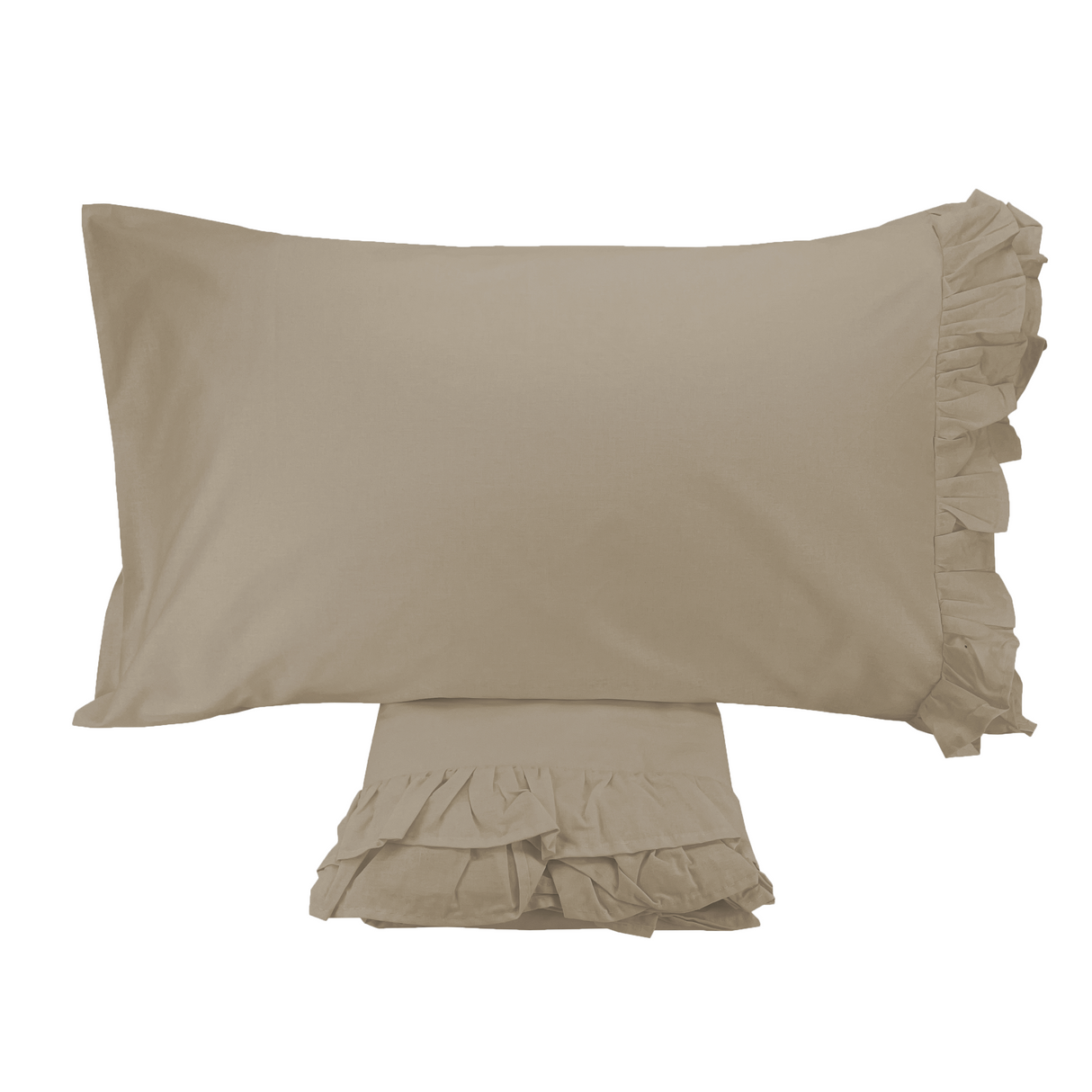 Completo Letto BRIGITTE con Rouches – L’Atelier 17 | Singolo, 1 Piazza e Mezza, Matrimoniale