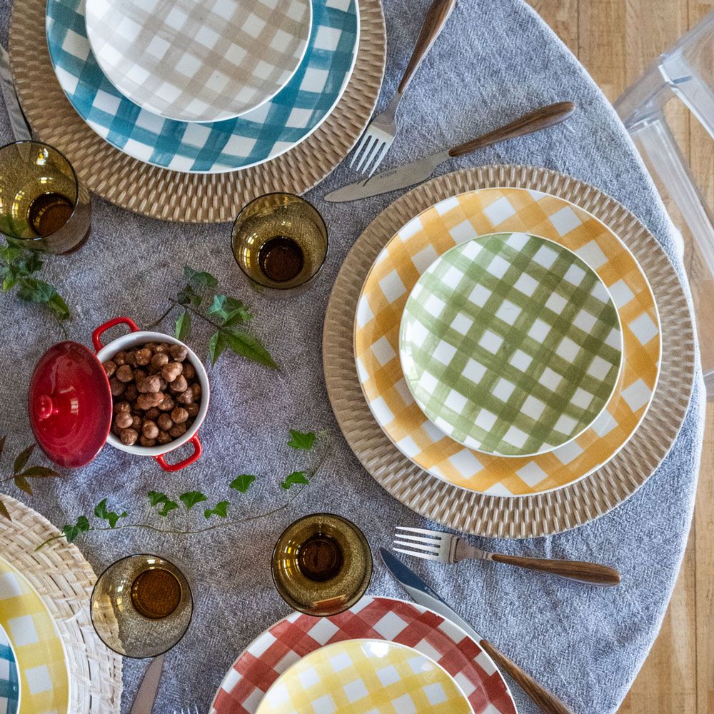 Servizio piatti 18 CALEDONIA Porcellana Multicolor by Tognana