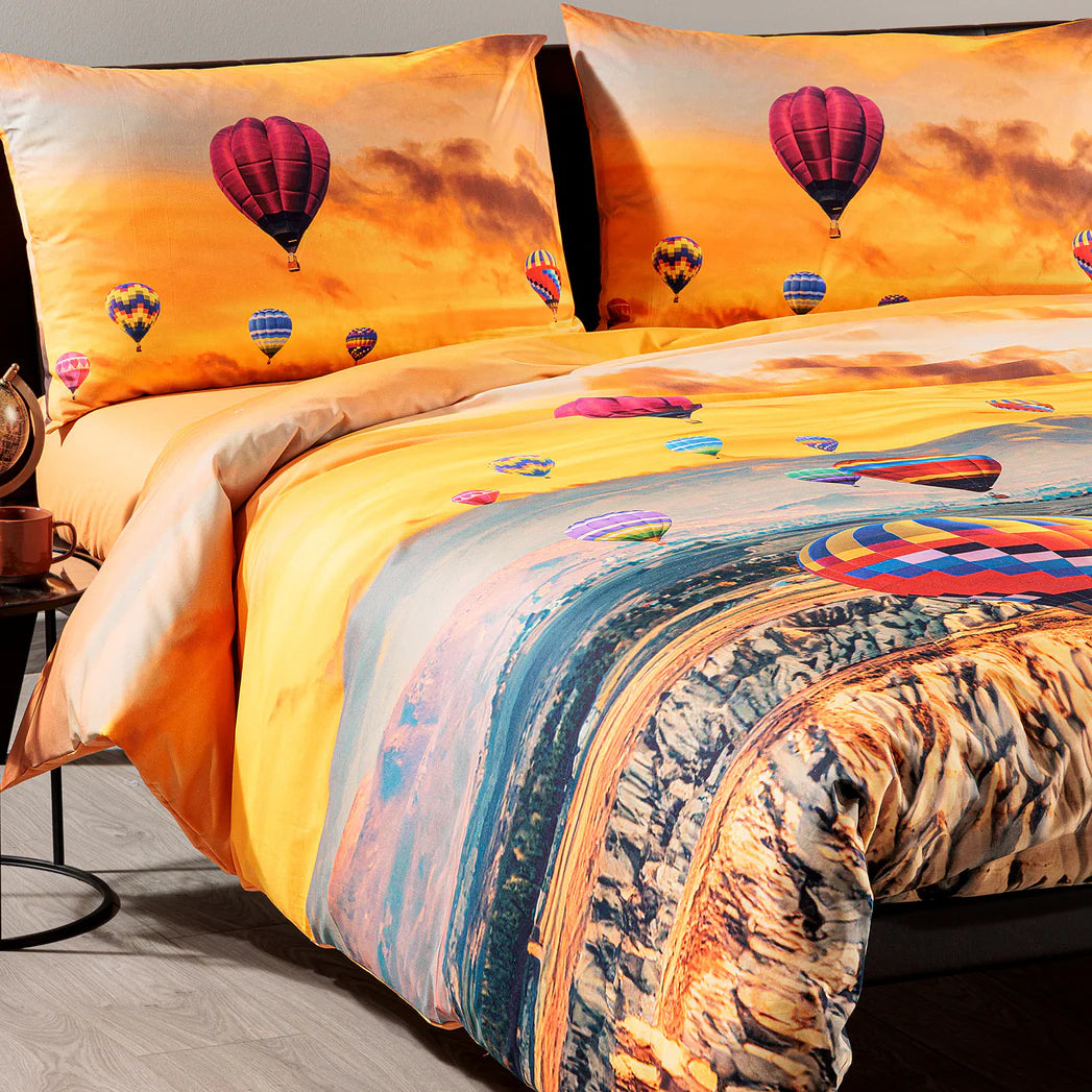 Completo Copripiumino Cappadocia Sogni di Viaggio Caleffi – Matrimoniale Cotone