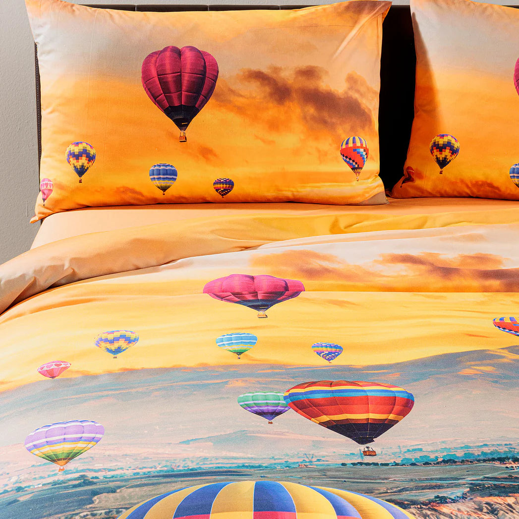 Completo Copripiumino Cappadocia Sogni di Viaggio Caleffi – Matrimoniale Cotone