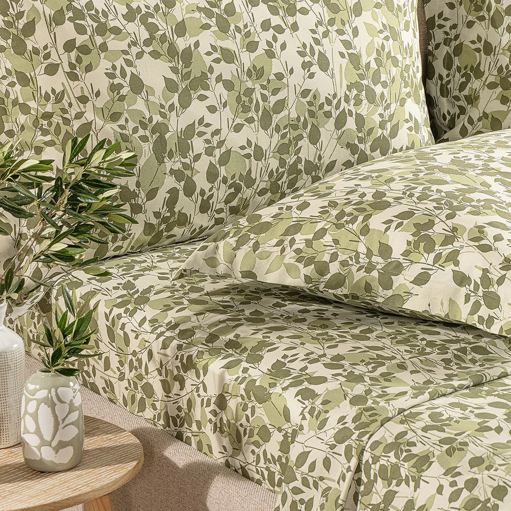 Completo Lenzuola In Cotone Chiara Matrimoniale by Caleffi