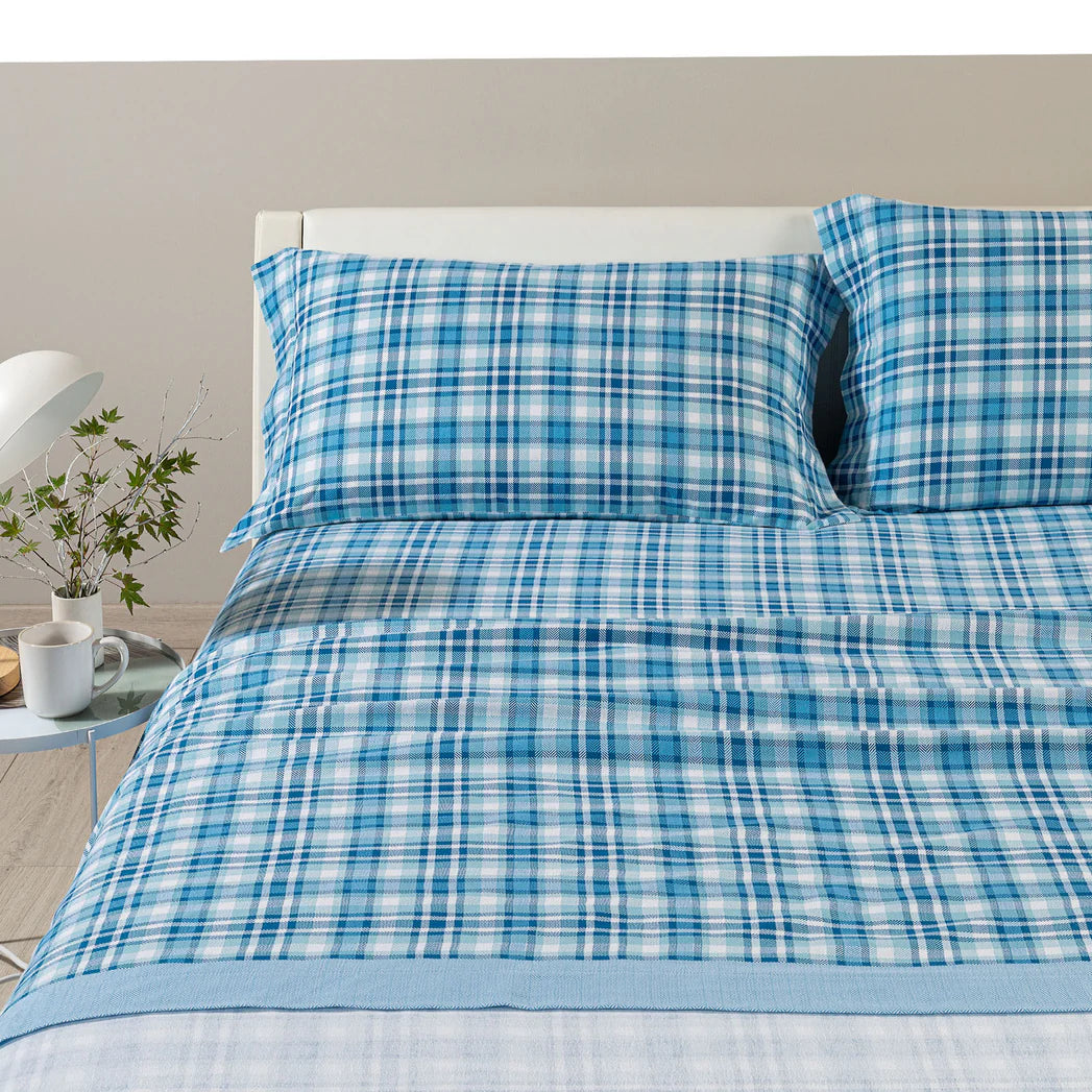 Completo Lenzuola CLUB HOUSE in Flanella Matrimoniale – Caleffi