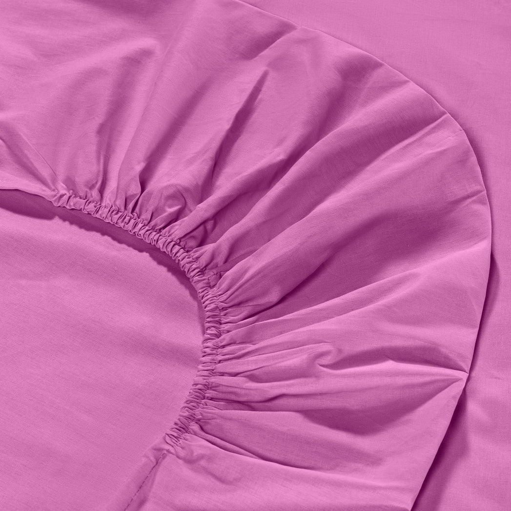 Completo Lenzuola In Cotone Cotone Tinta Unita Matrimoniale - Caleffi