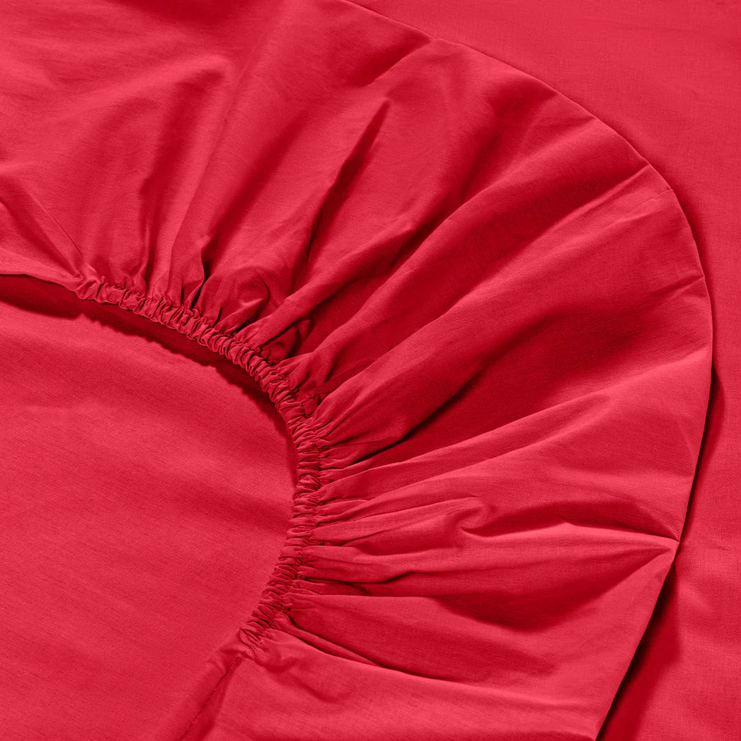 Completo Lenzuola In Cotone Cotone Tinta Unita Matrimoniale - Caleffi