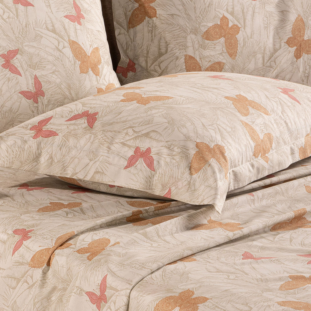 Completo Lenzuola In Cotone Marisol Matrimoniale by Caleffi