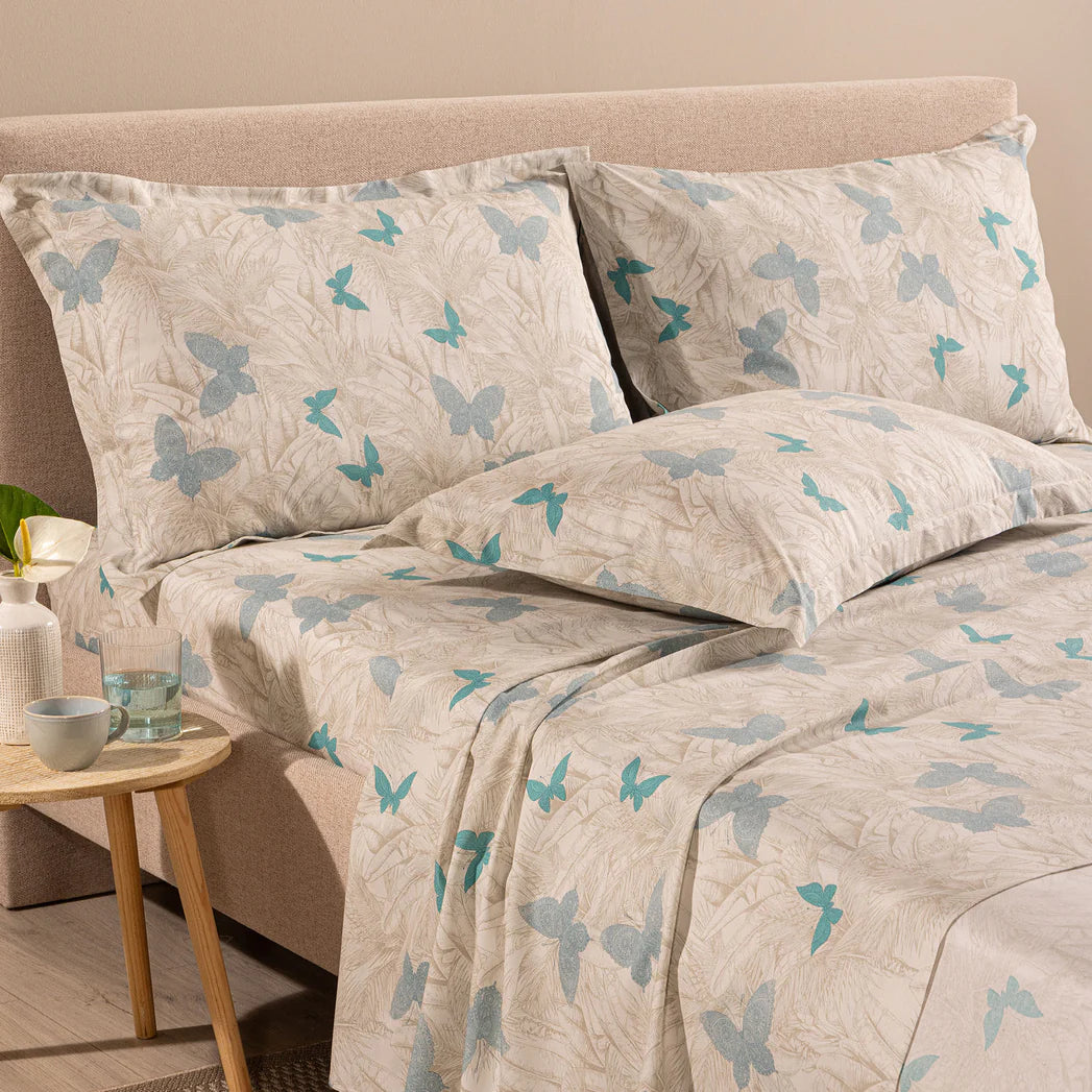 Completo Lenzuola In Cotone Marisol Matrimoniale by Caleffi